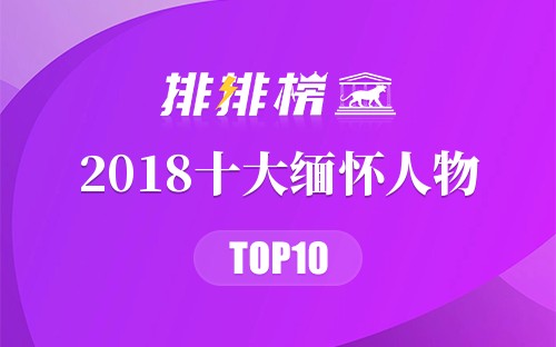 2018十大缅怀人物