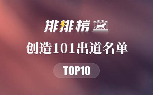 创造101出道名单